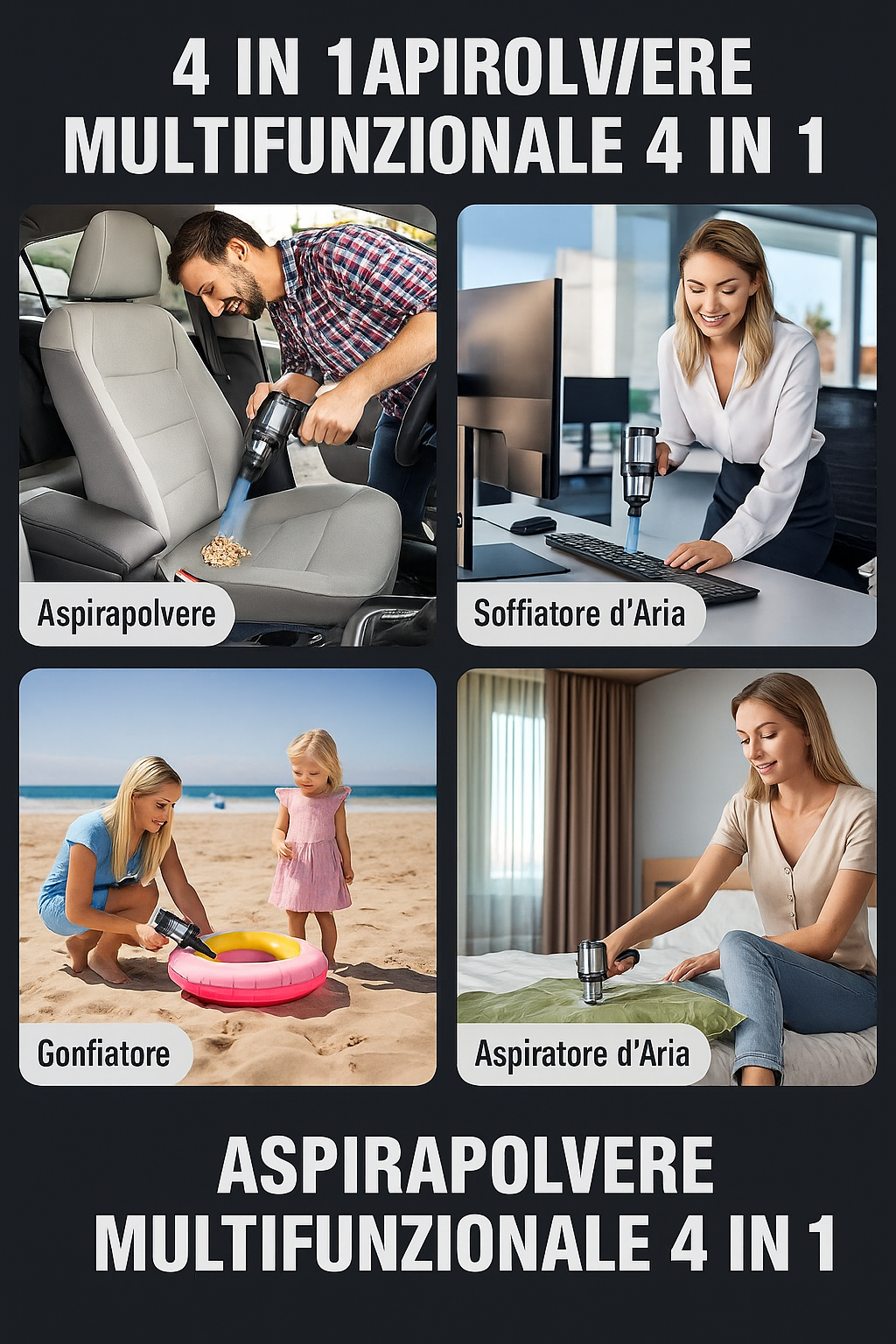 Mini aspirapolvere per auto